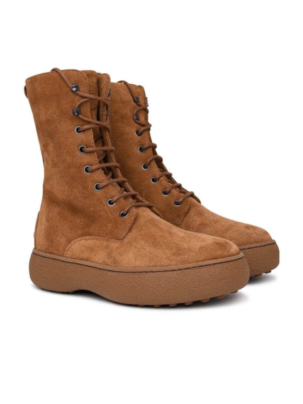 Tod's Women's WG Lace-Up Brown Suede Ankle Boots Brand New $1,190 EU 39.5/US 9.5
